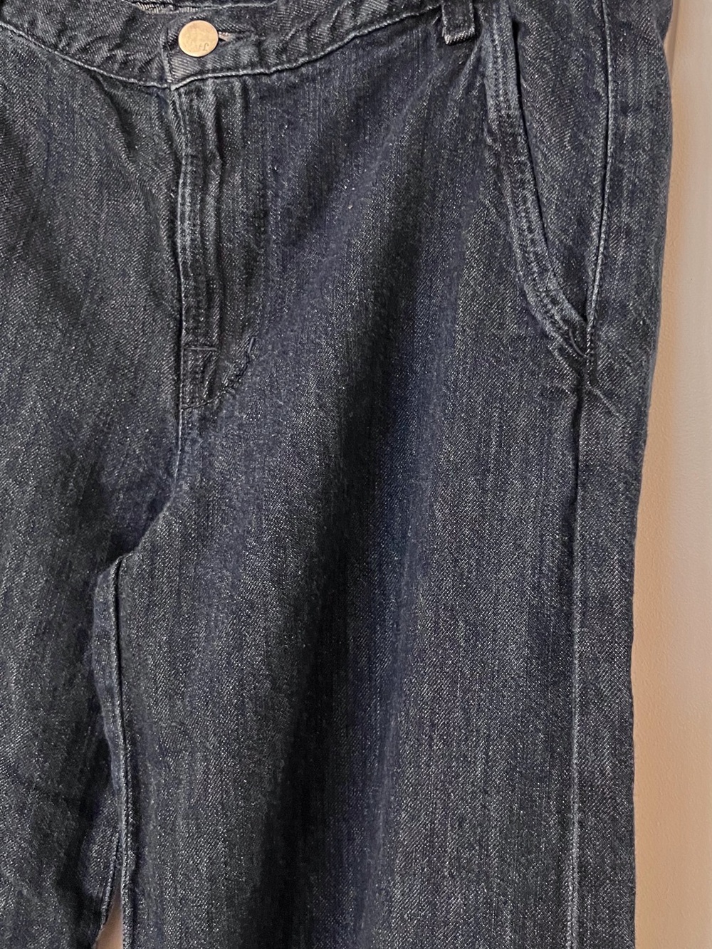 J Brand Dark Indigo Wide Leg Trouser style Jeans - Picture 3 of 9